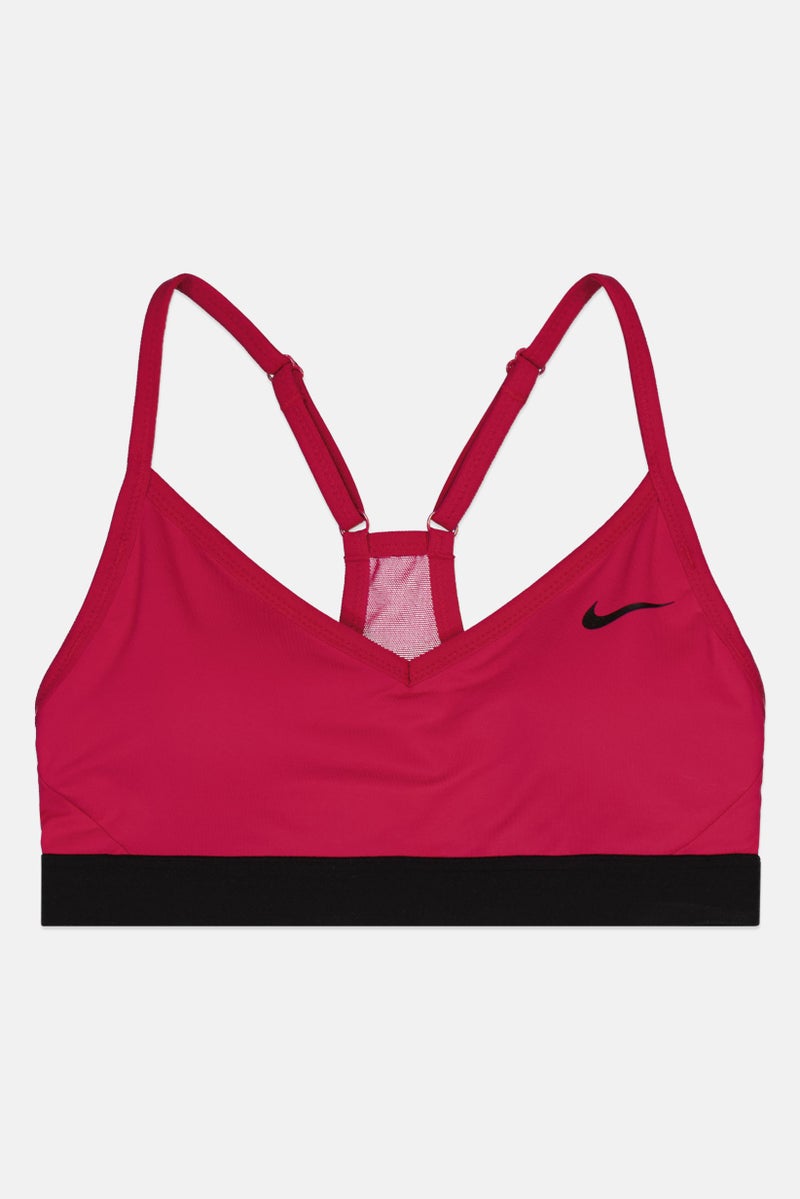 Nike Women Brand Logo Padded Sports Bra, Fuchsia - Image 2